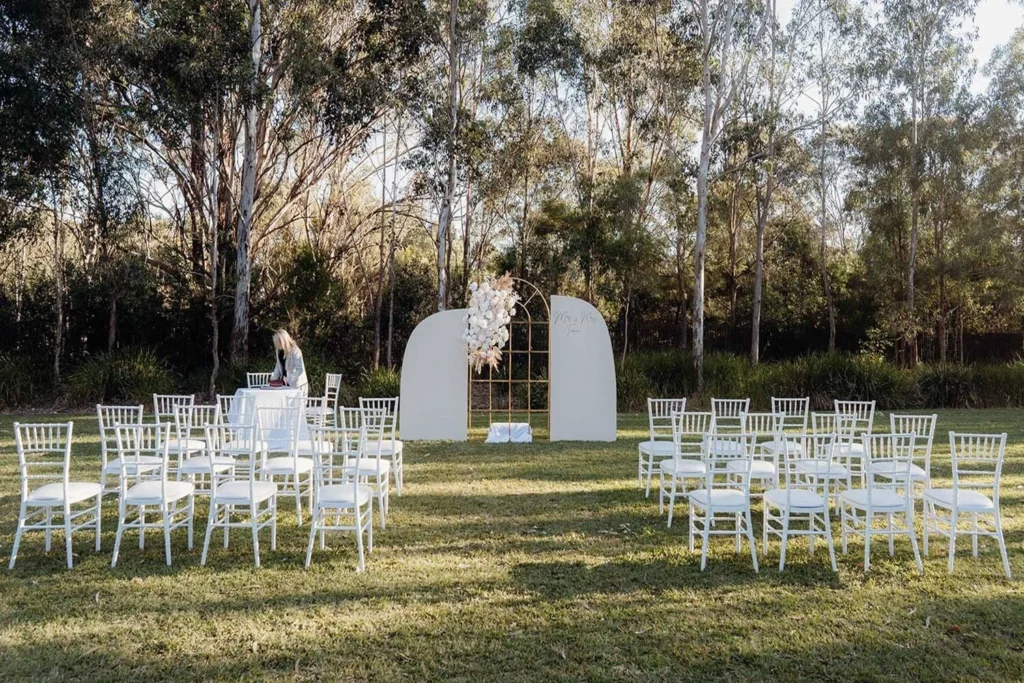 destination wedding in the forest